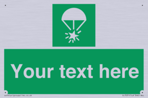 Custom sign safe condition Rocket parachute flare